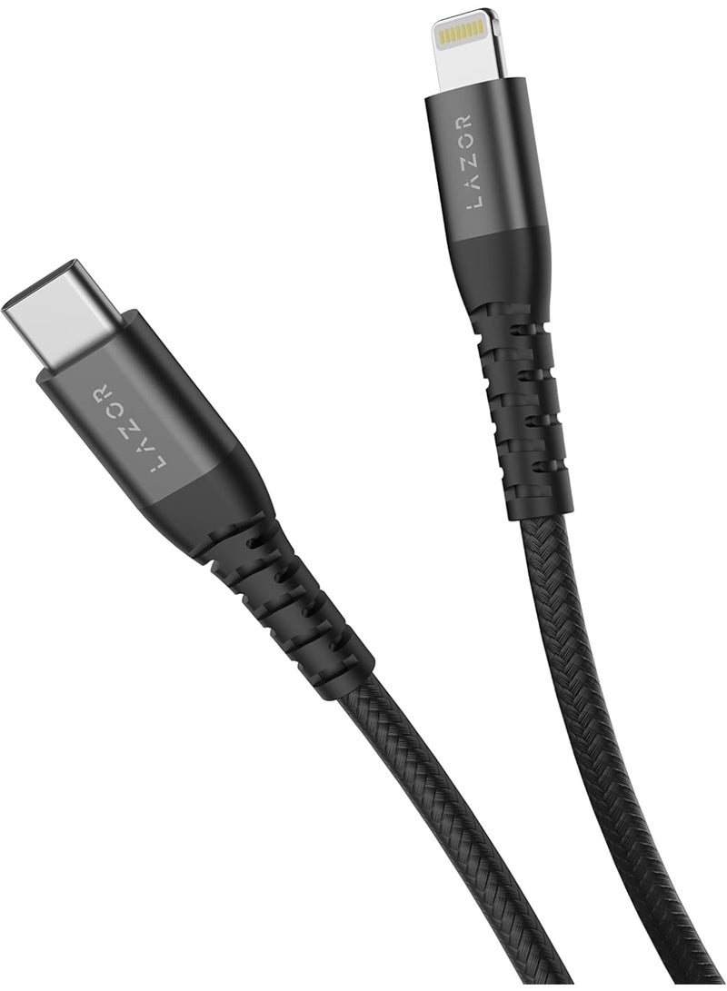 LAZOR Flow L CL90 Type-C to Lightning 20W PD Fast Charging Cable PD20W Type-C to Lightning Cable, 3M - Image 2